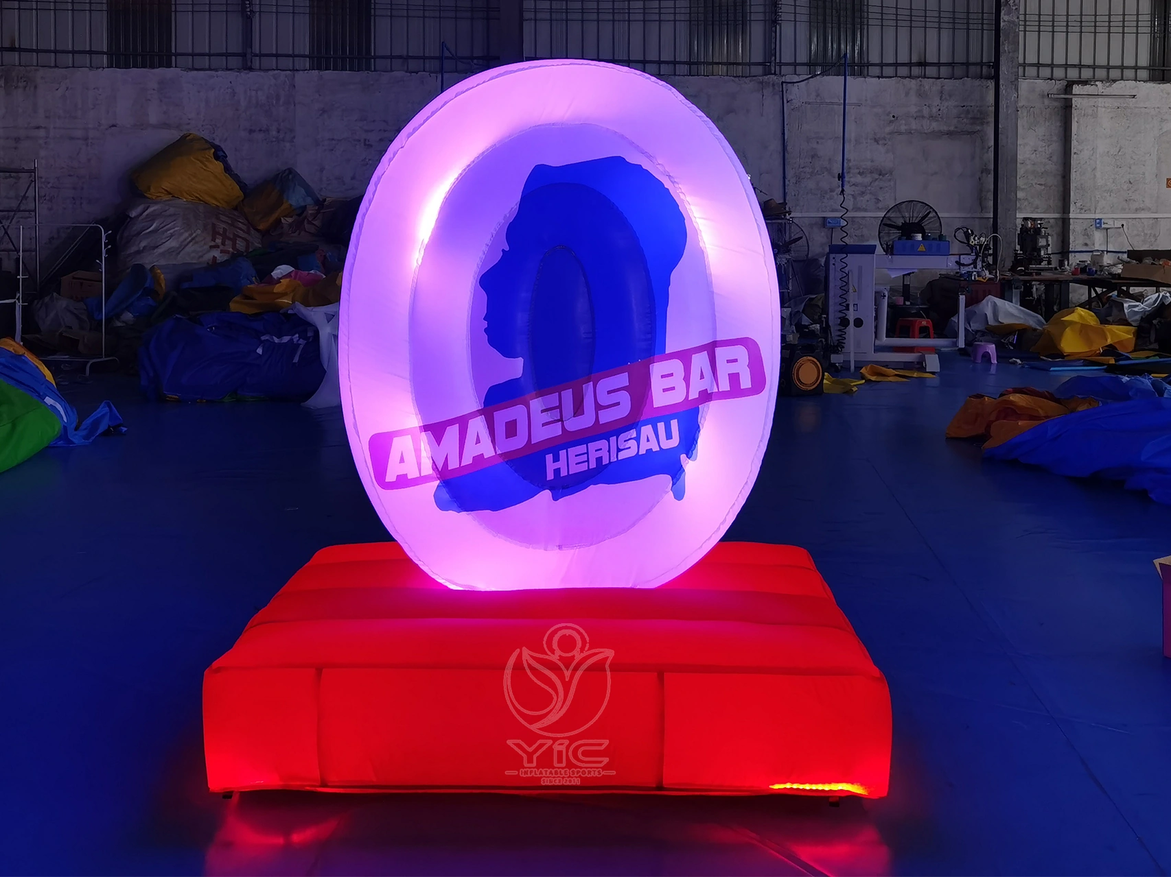 Inflatable logo display