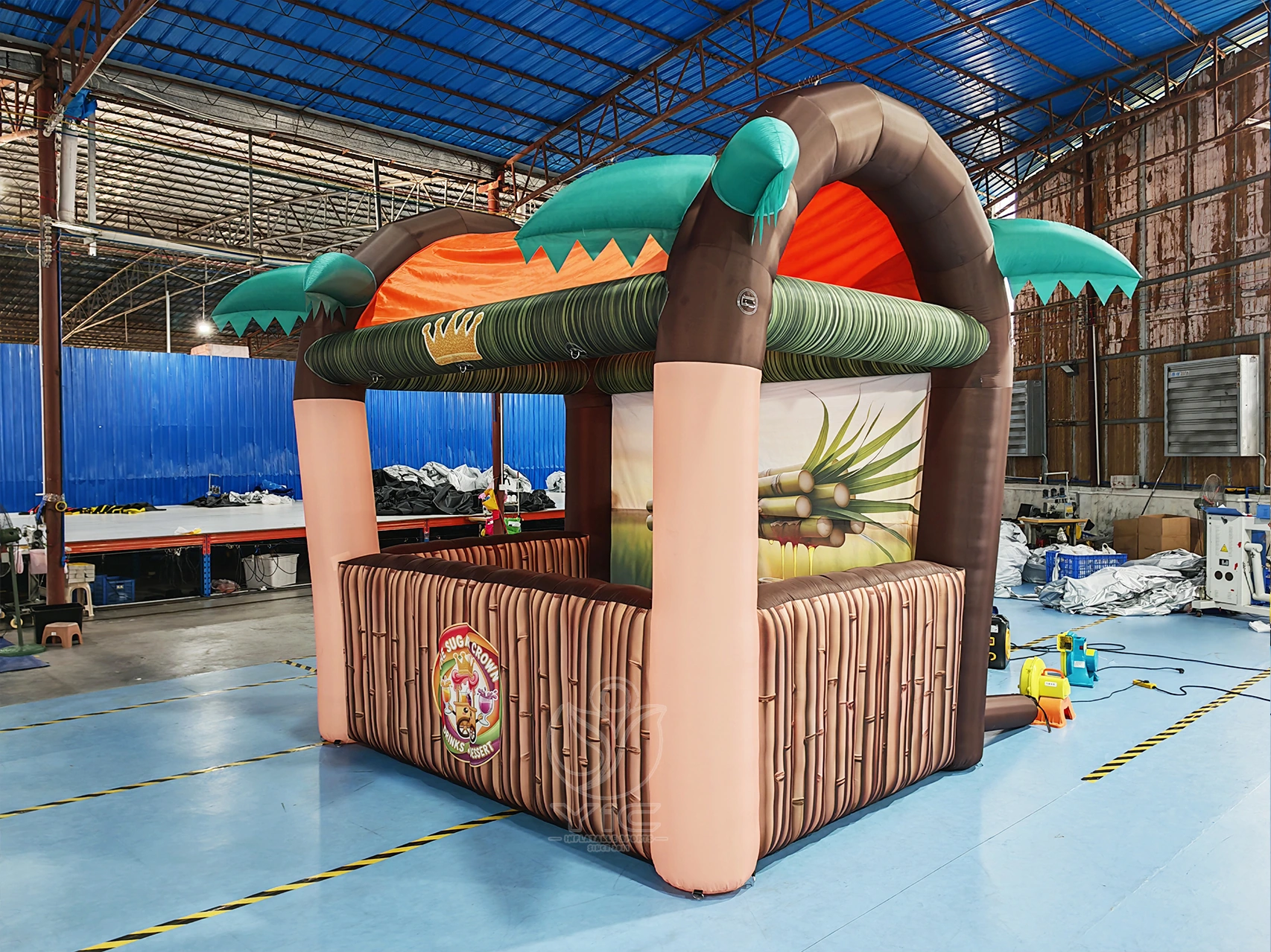 Inflatable tiki bar