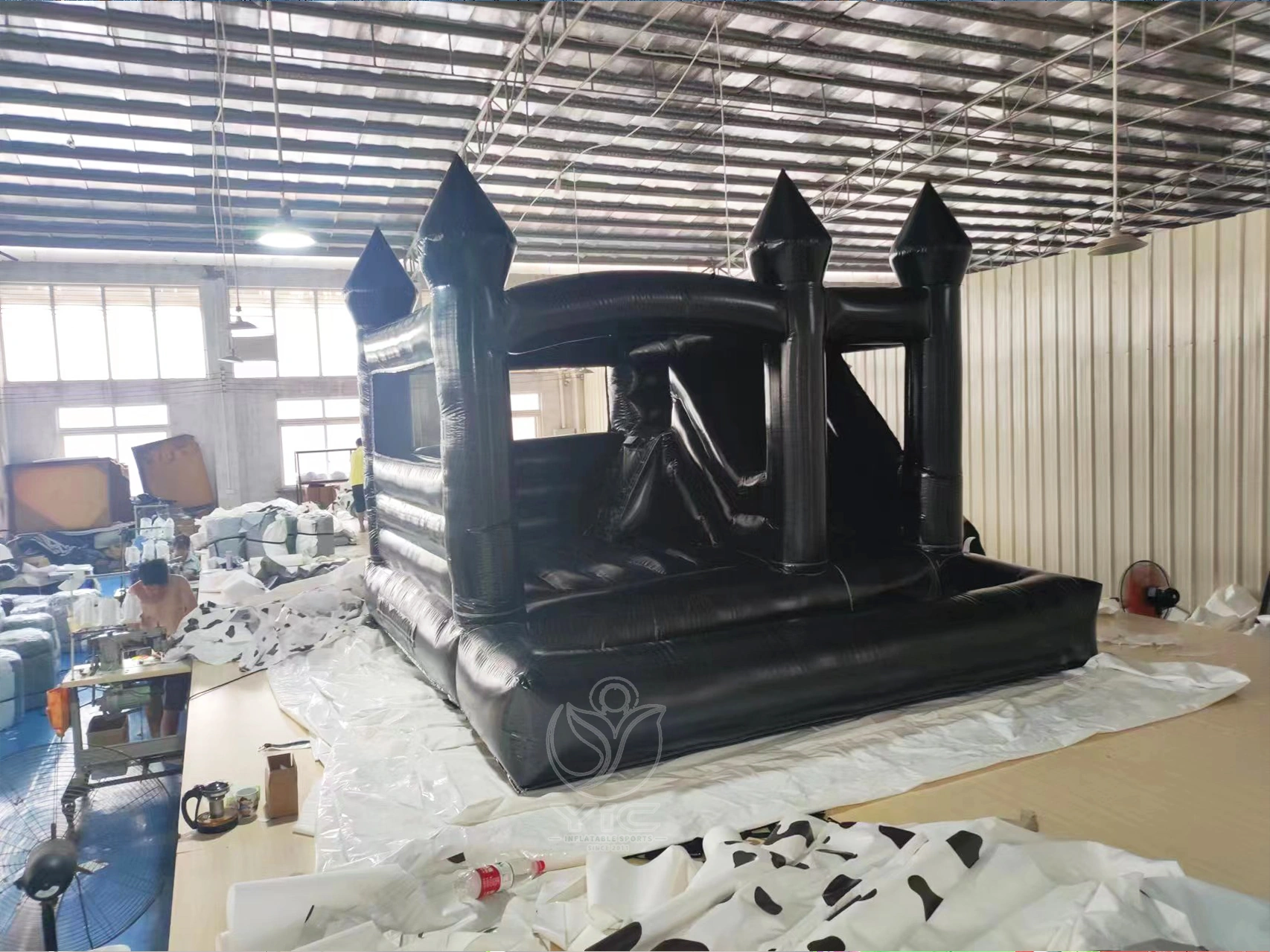 Black bounce house product photo 2