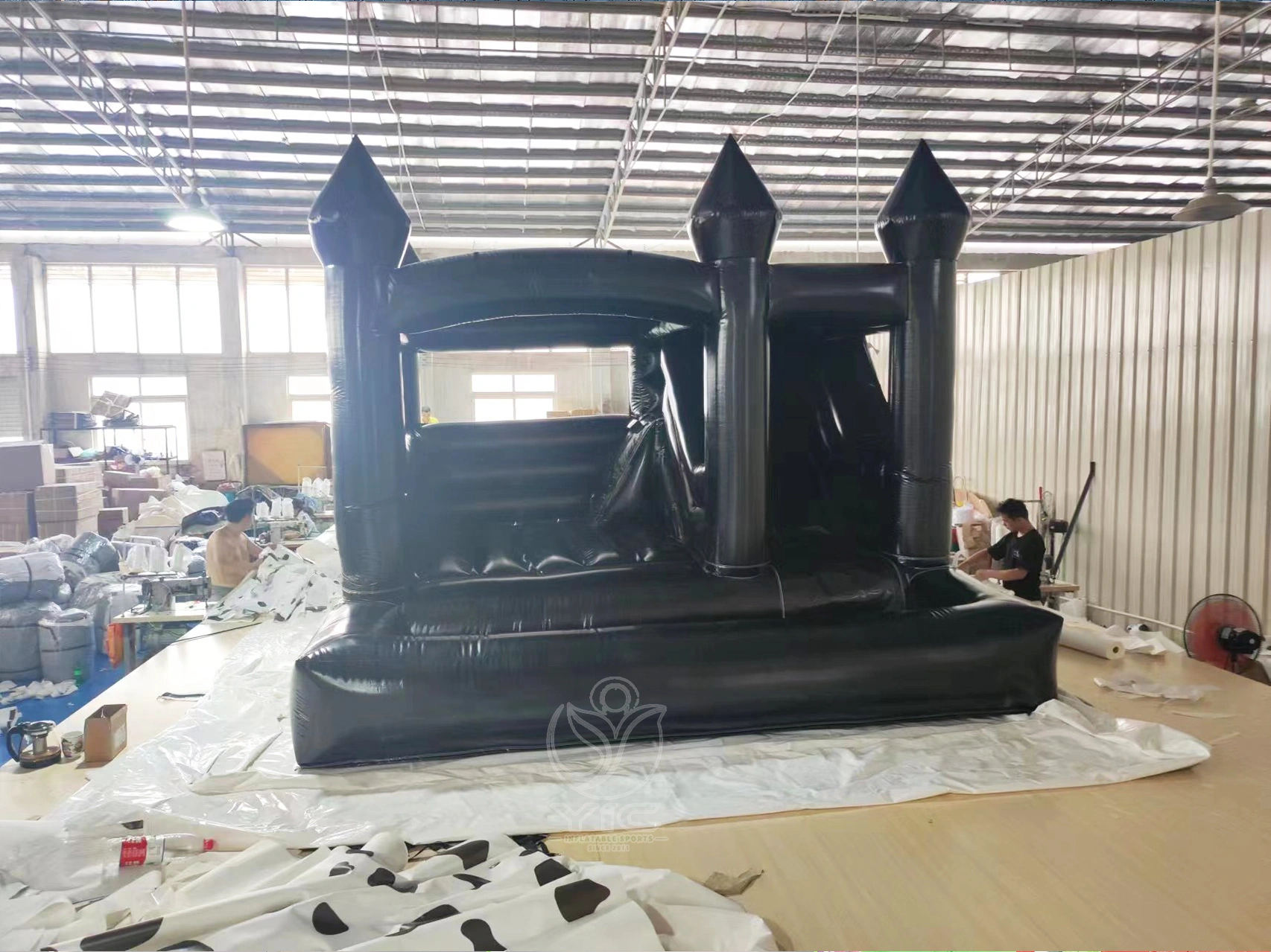 Black bounce house product photo 3