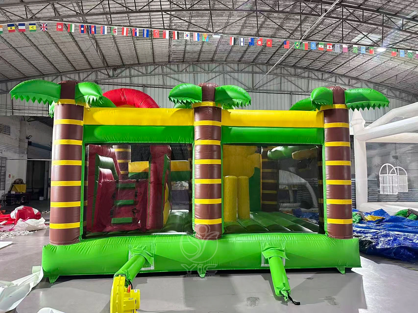 Monkey bounce house with slide product photo 5