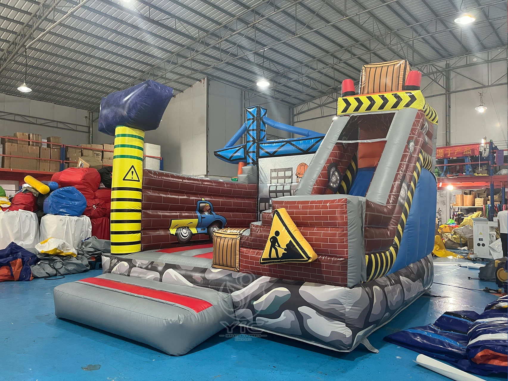 Construction bounce house product photo 3