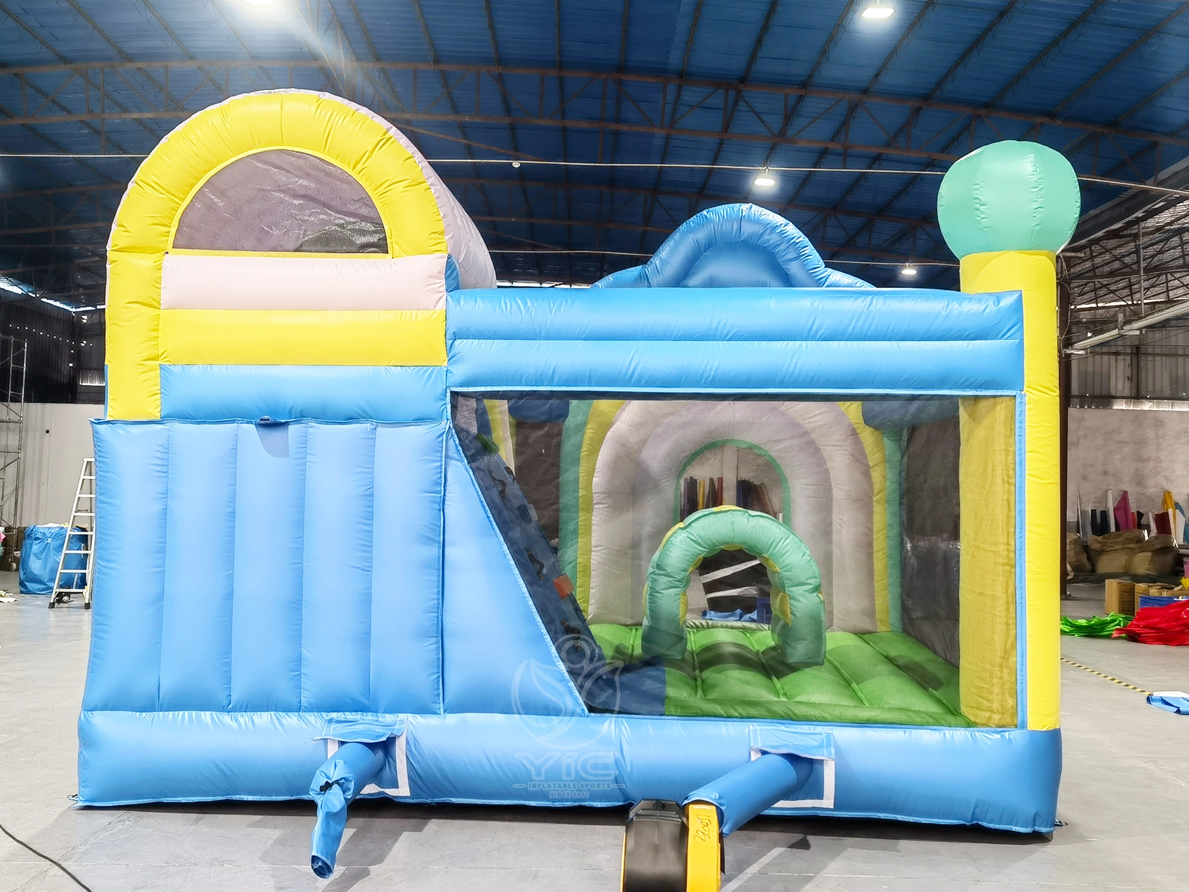 Pastel bounce house slide product photo 5