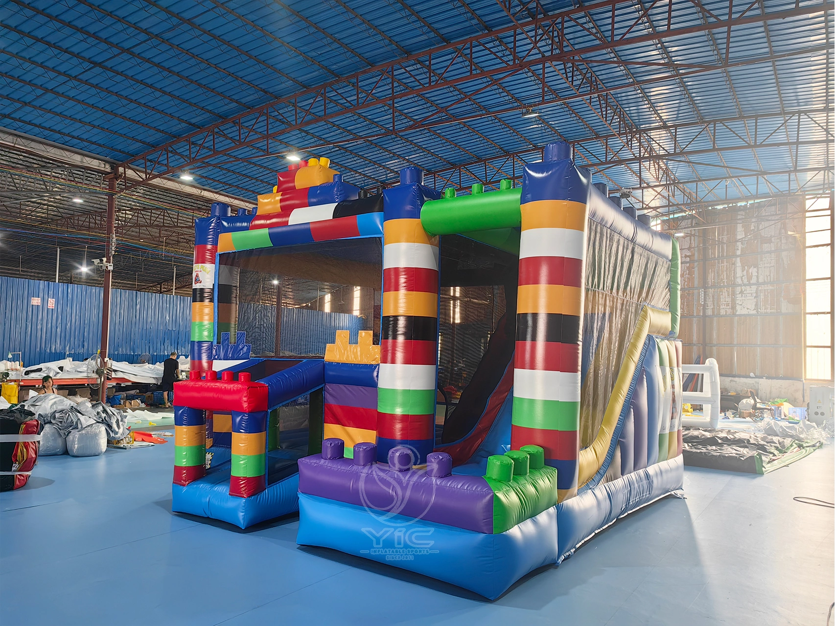 Building block bounce house product photo 2