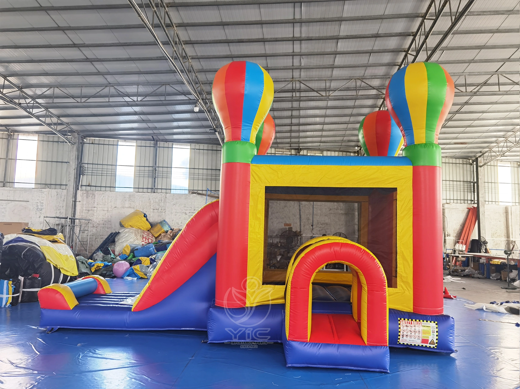 Hot air balloon combo bounce house product photo 3