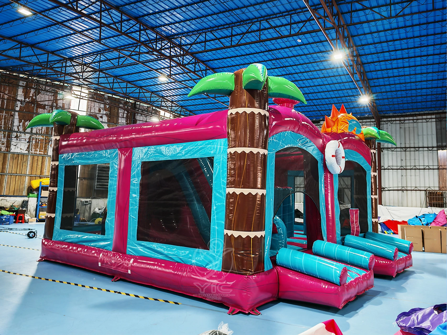 Beach themed bounce house product photo 2