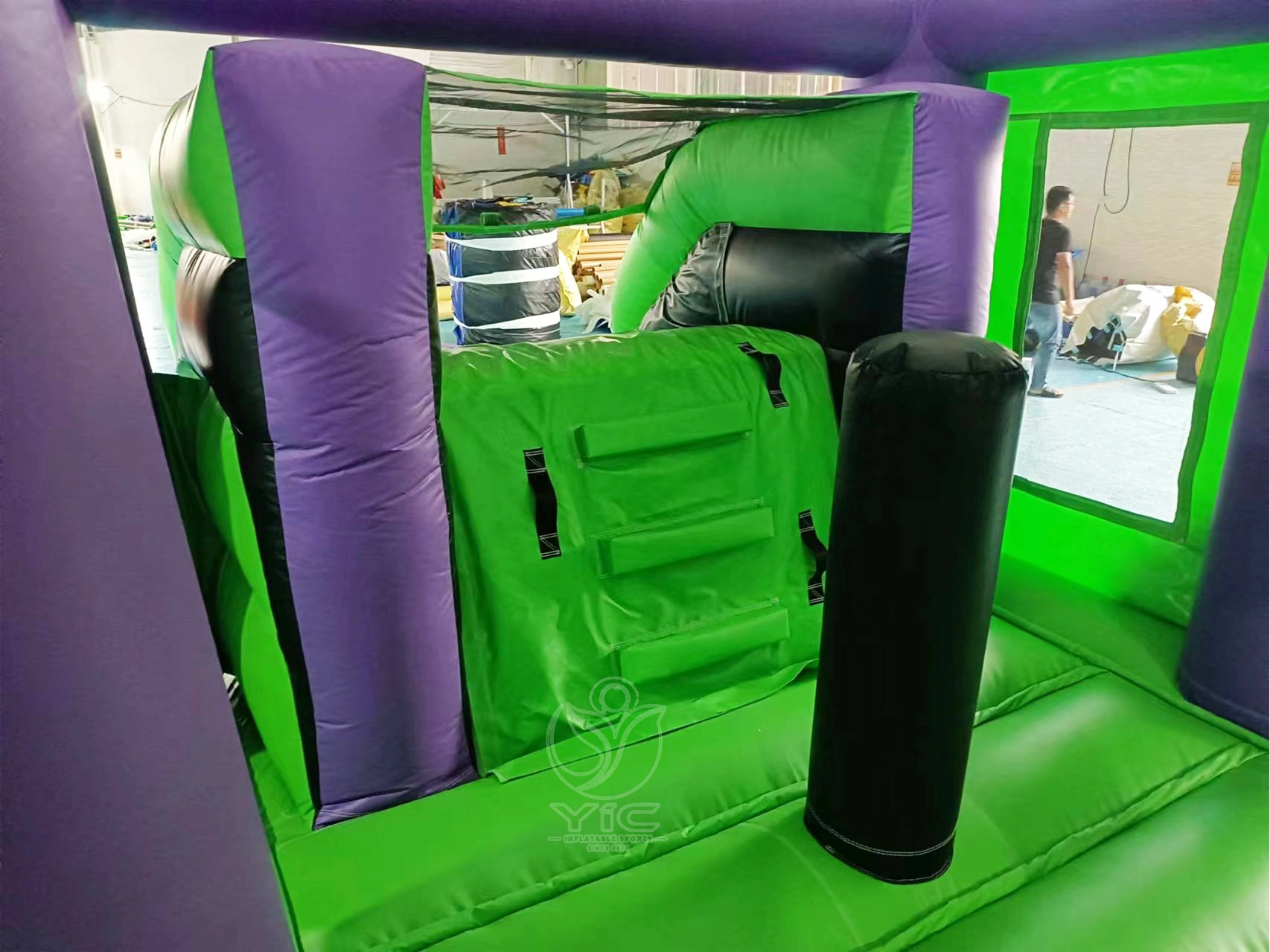 Hulk inflatable bounce house with slide product photo 4