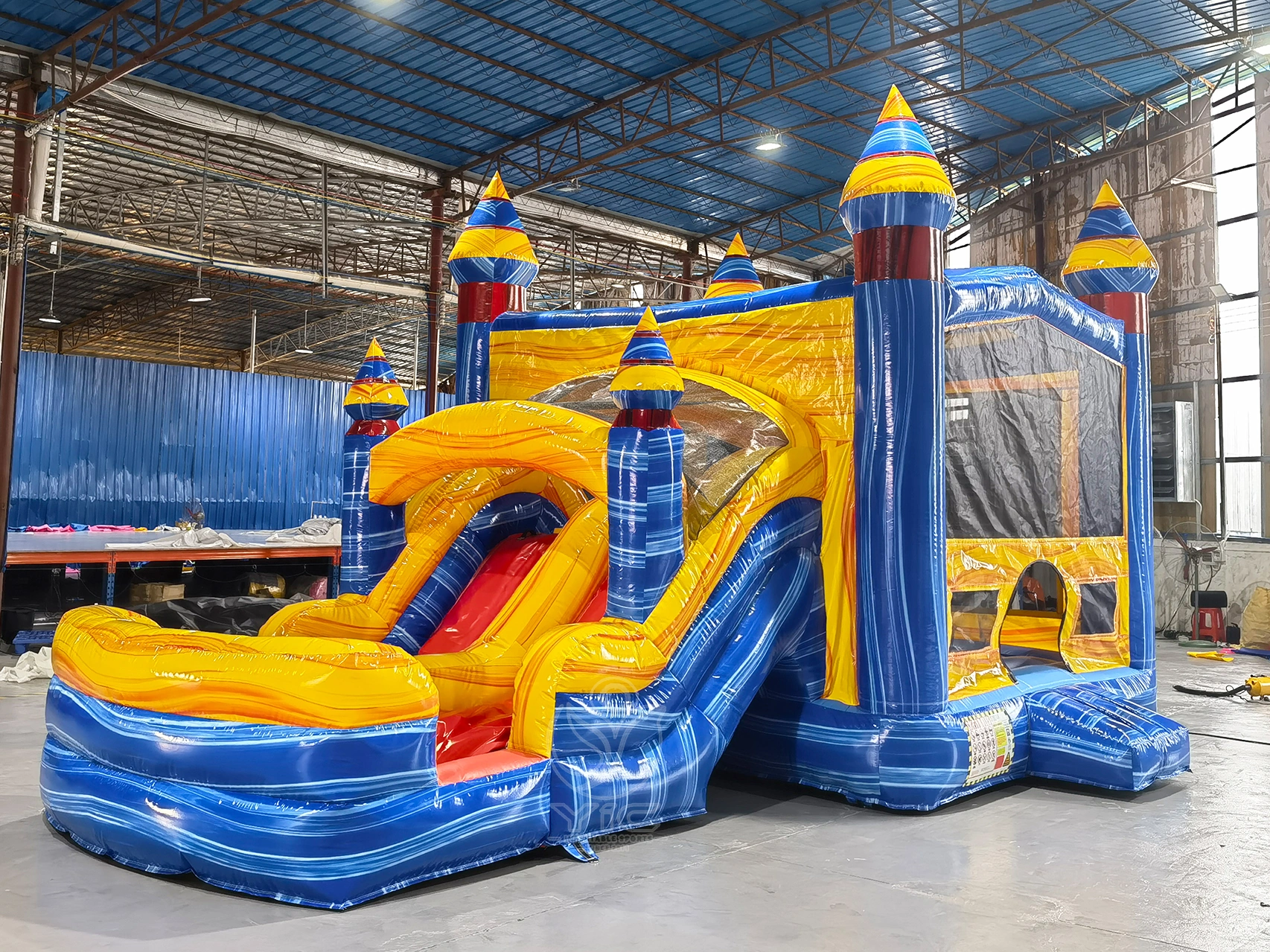 Commercial bouncy castle with slide product photo 2