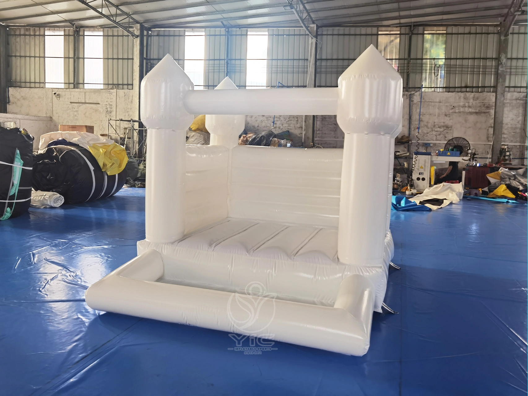 Modern white bounce houses product photo 2