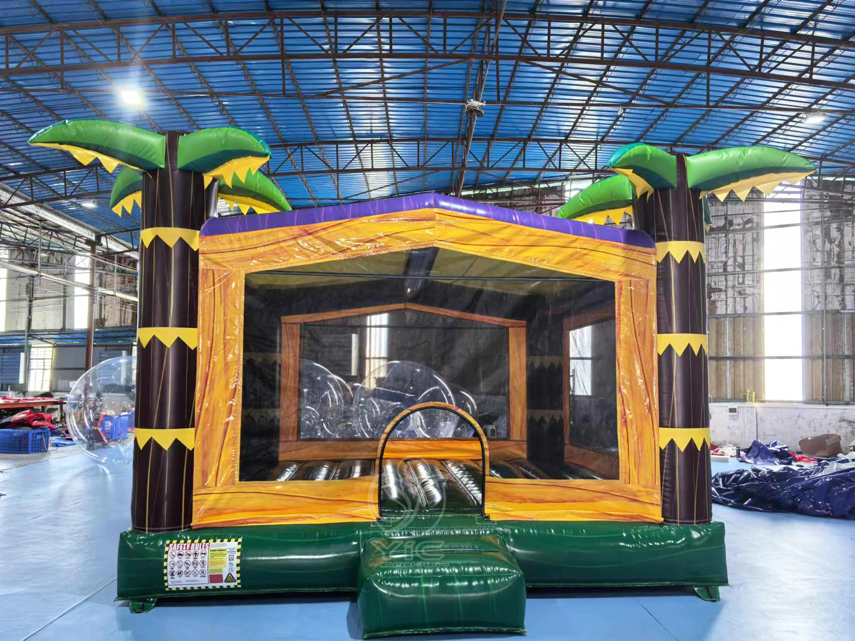 Palm tree bouncy castle product photo 2