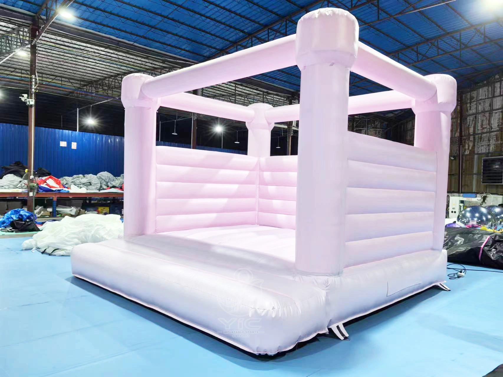 Pink castle bouncer