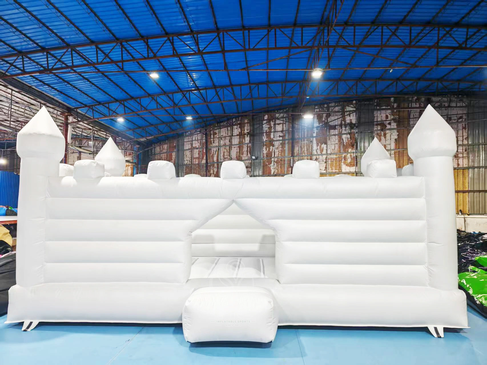 White jumping castle