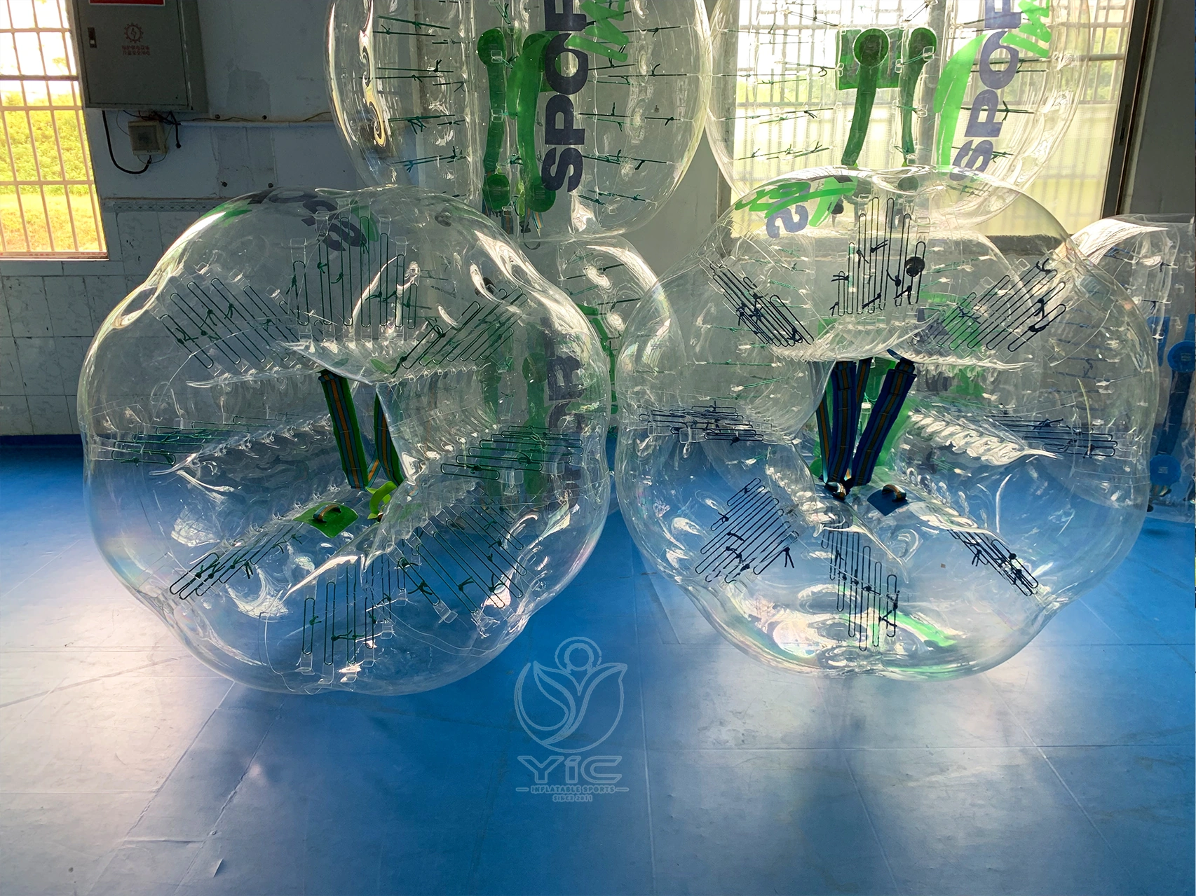 Inflatable bumper balls for adults