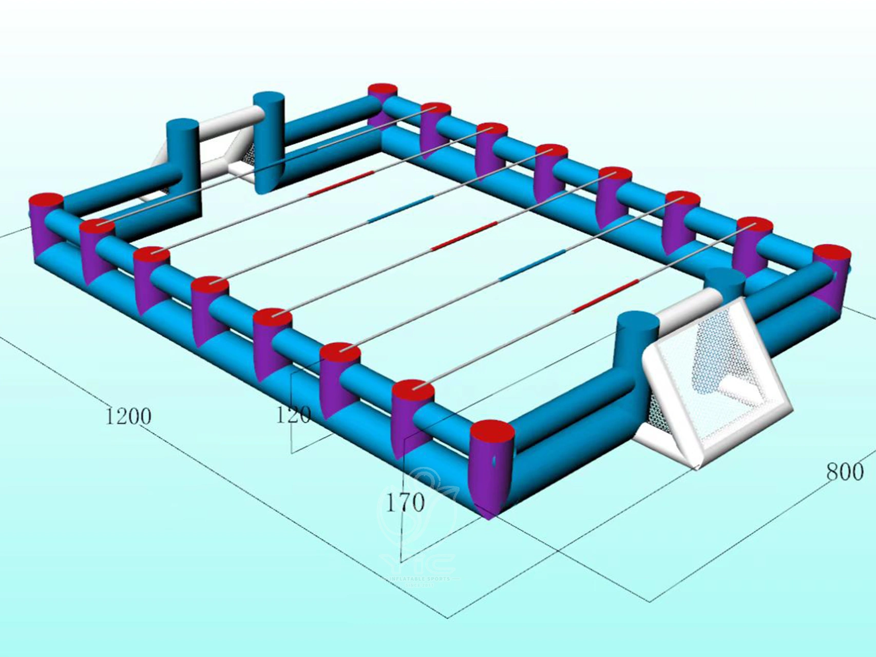 Inflatable human foosball game product photo 5