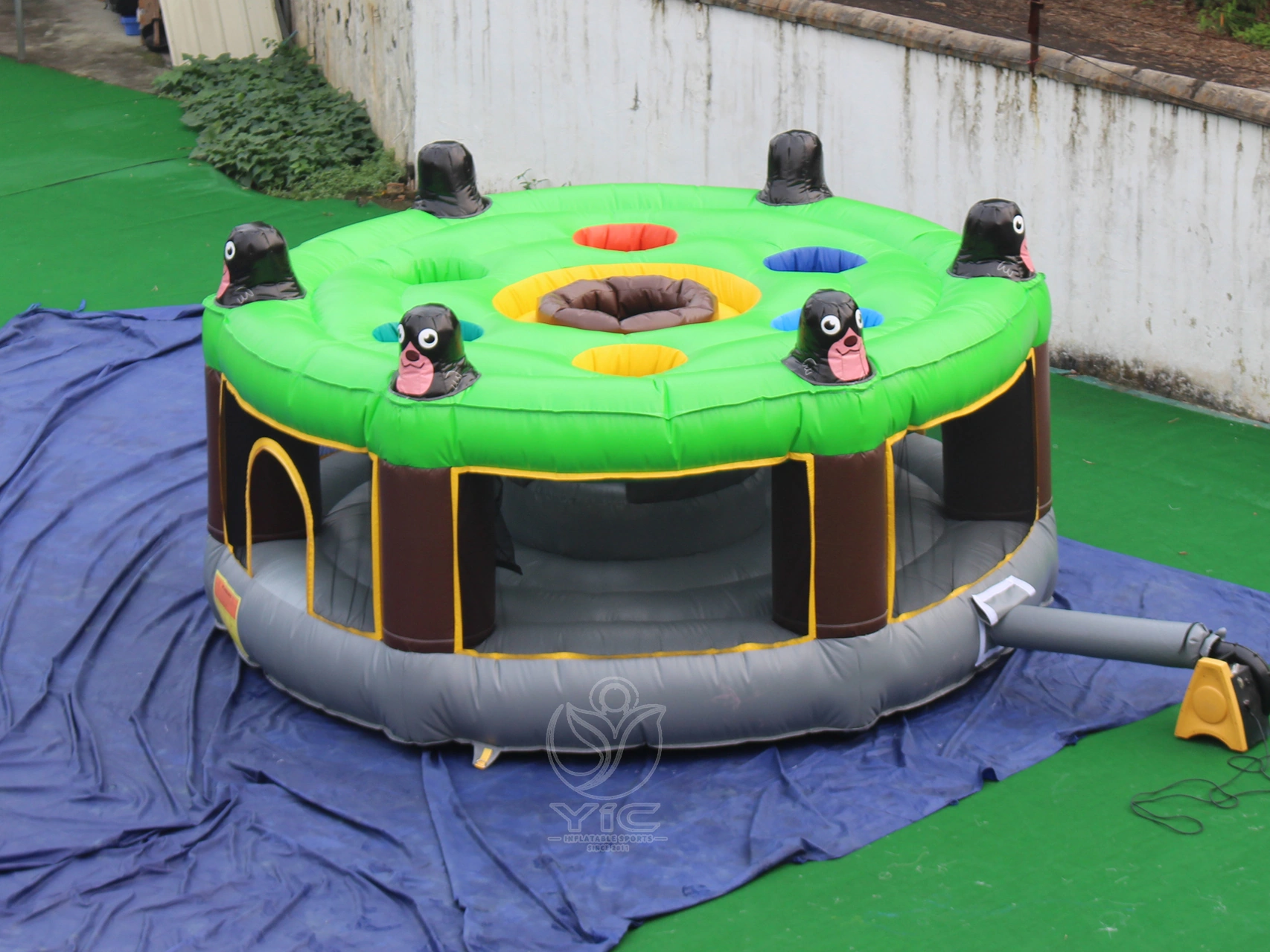 Inflatable whack a mole game for adults