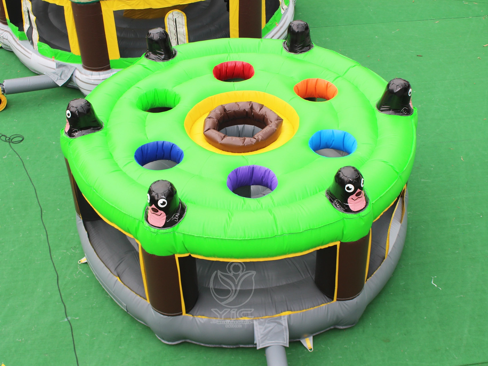 Inflatable whack-a-mole game