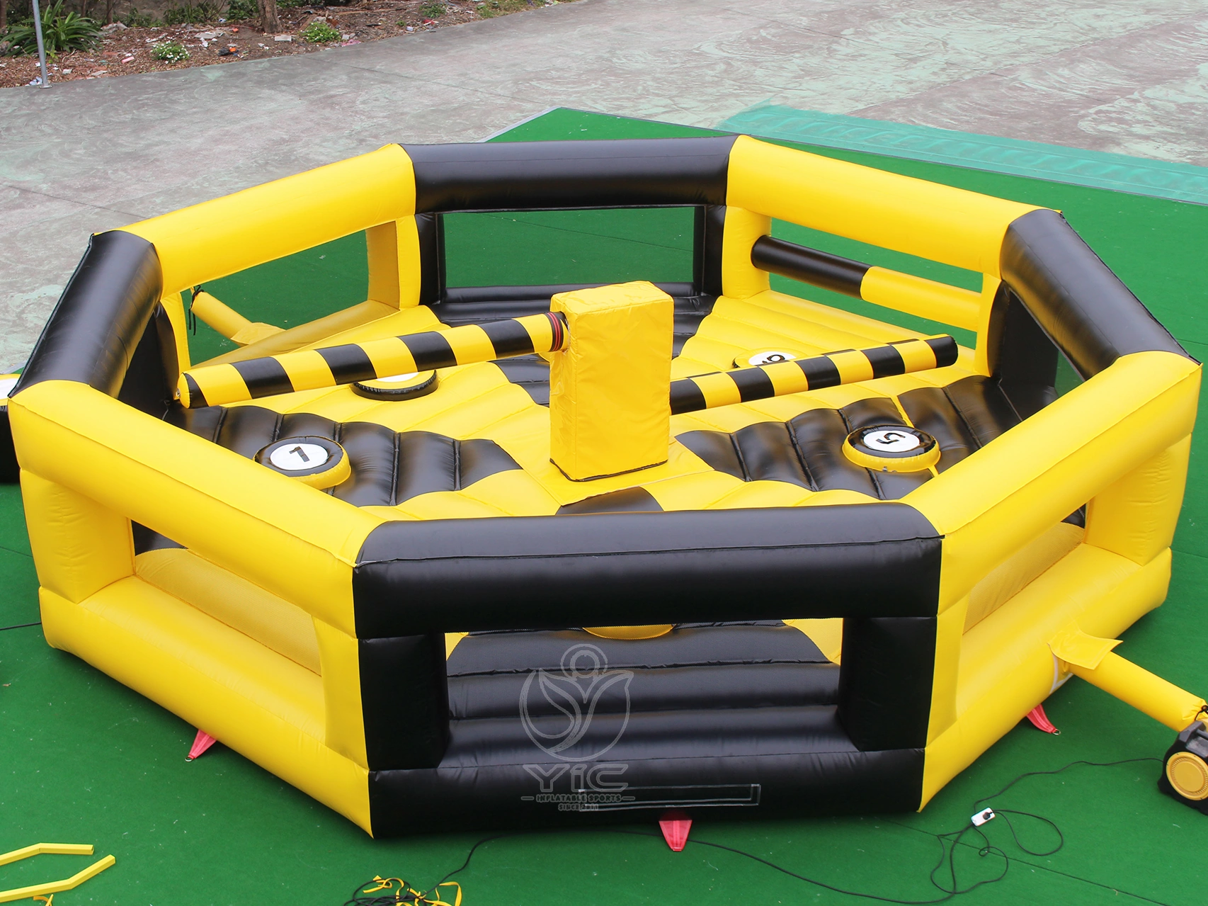 Inflatable wipeout sweeper