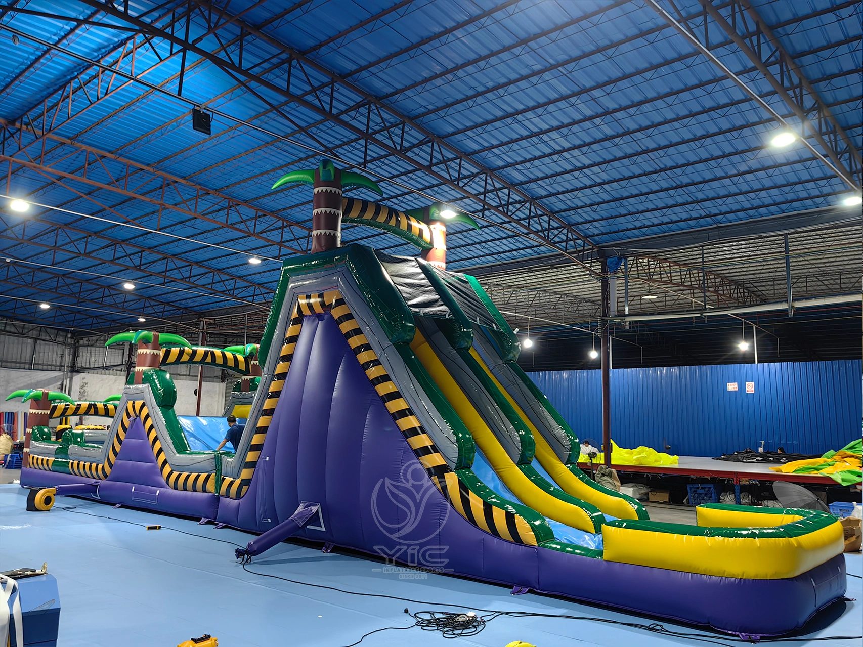 Jungle obstacle course inflatable product photo 2