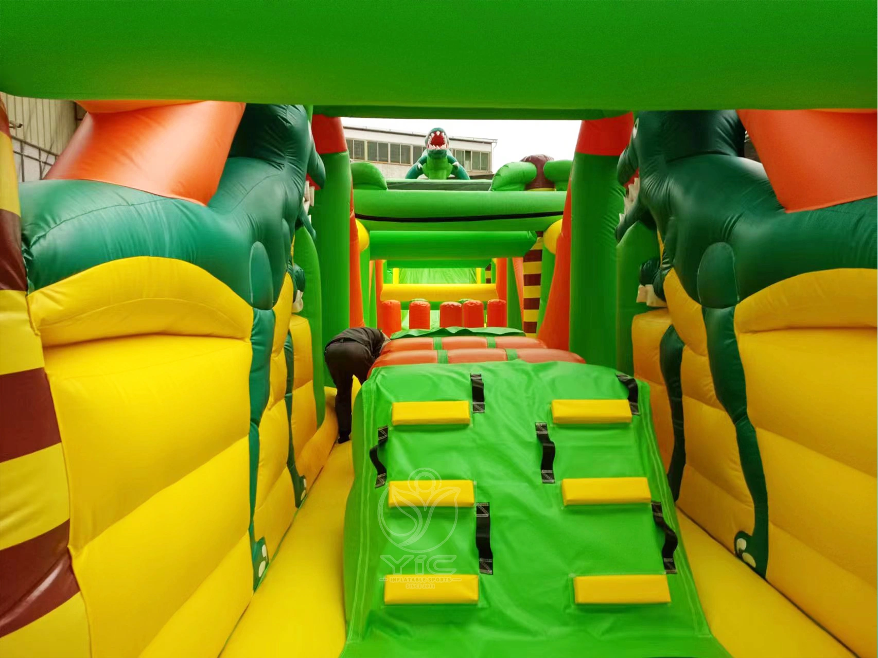 Dinosaur inflatable obstacle course product photo 4