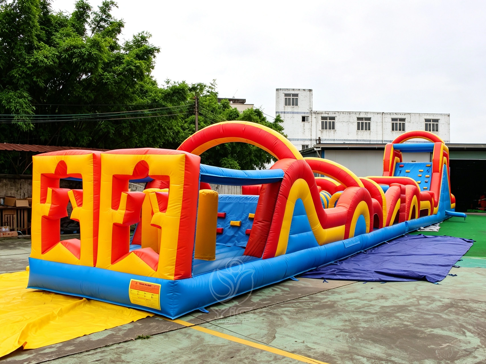 Big obstacle course bounce house
