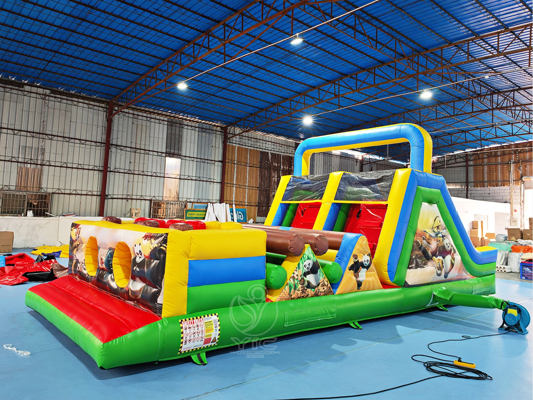 Commercial inflatable obstacle course products from YIC