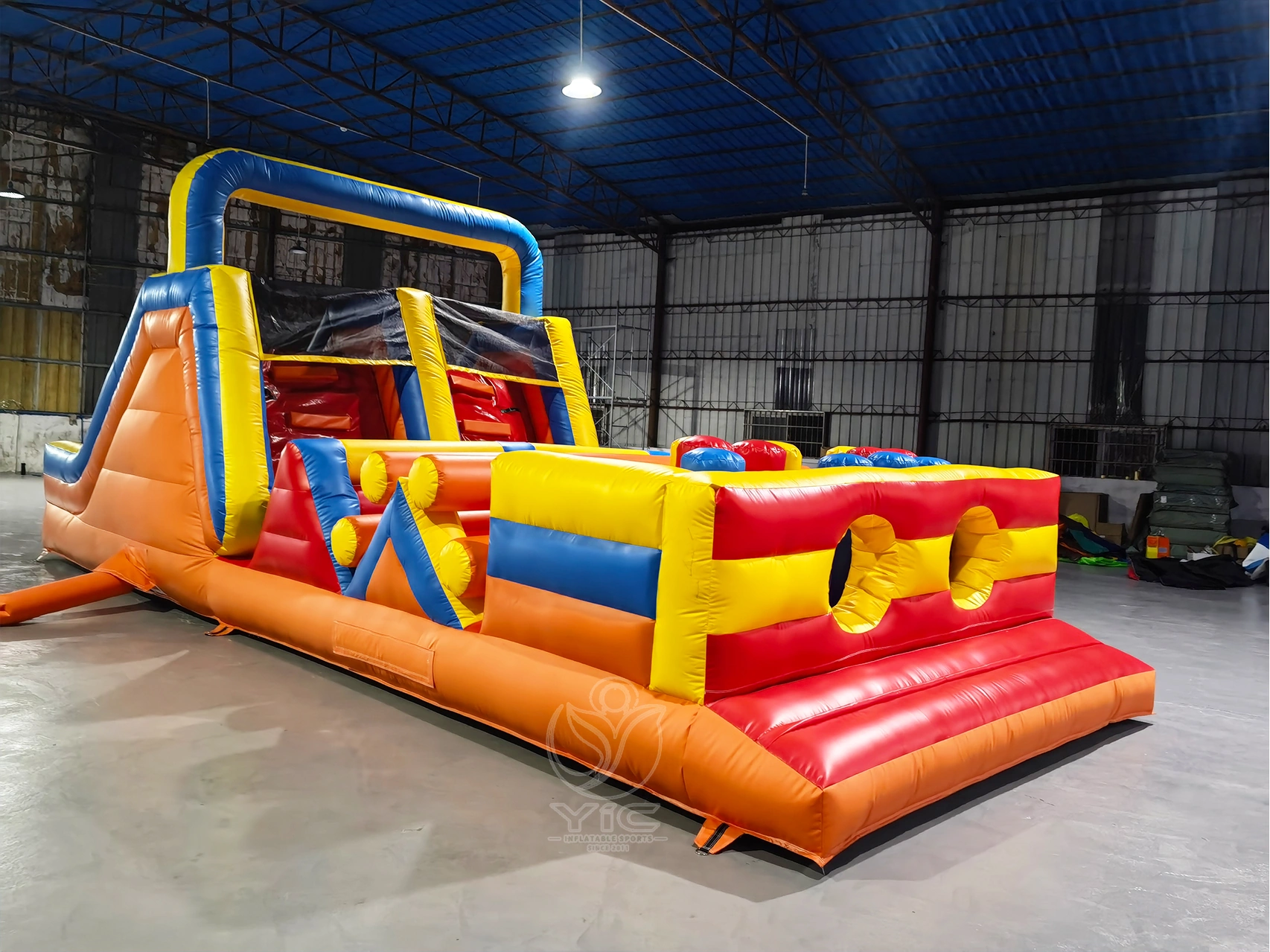 Commercial inflatable obstacle course
