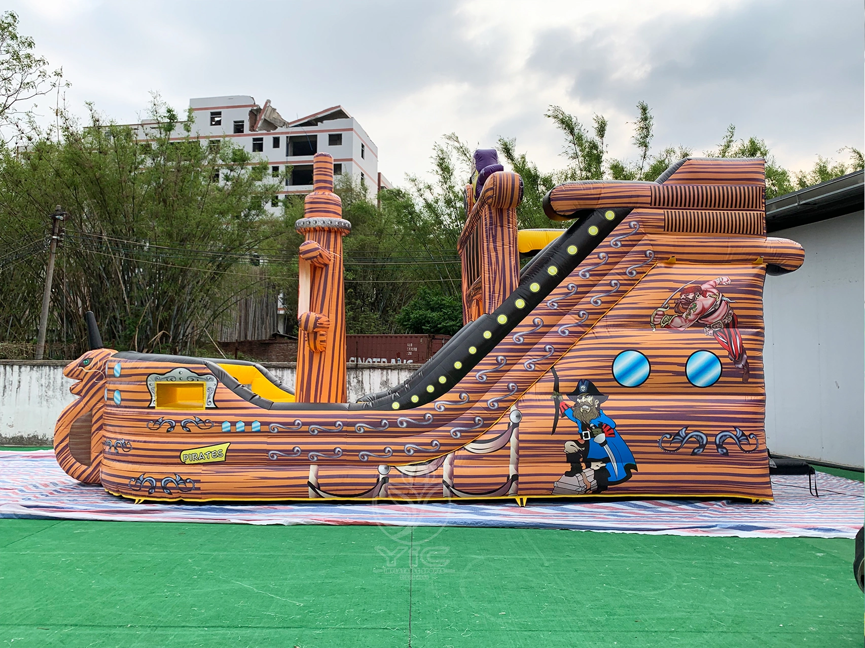 Inflatable pirate ship slide product photo 3