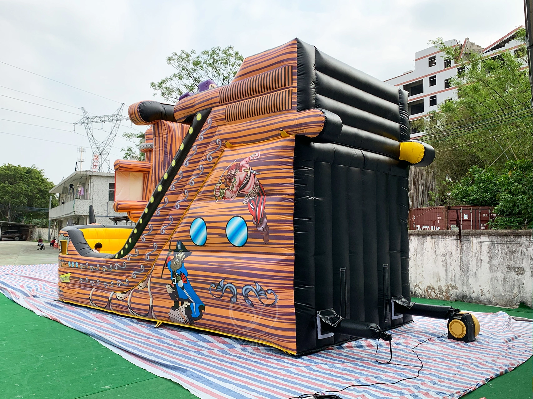 Inflatable pirate ship slide product photo 4