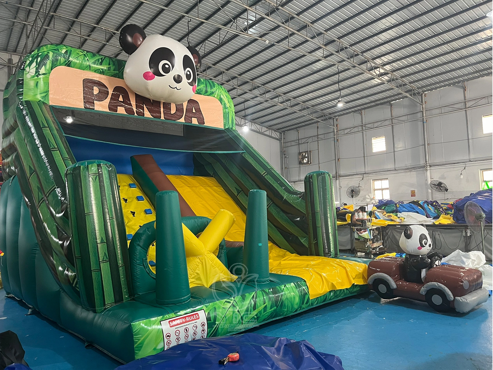 Inflatable panda slide product photo 3