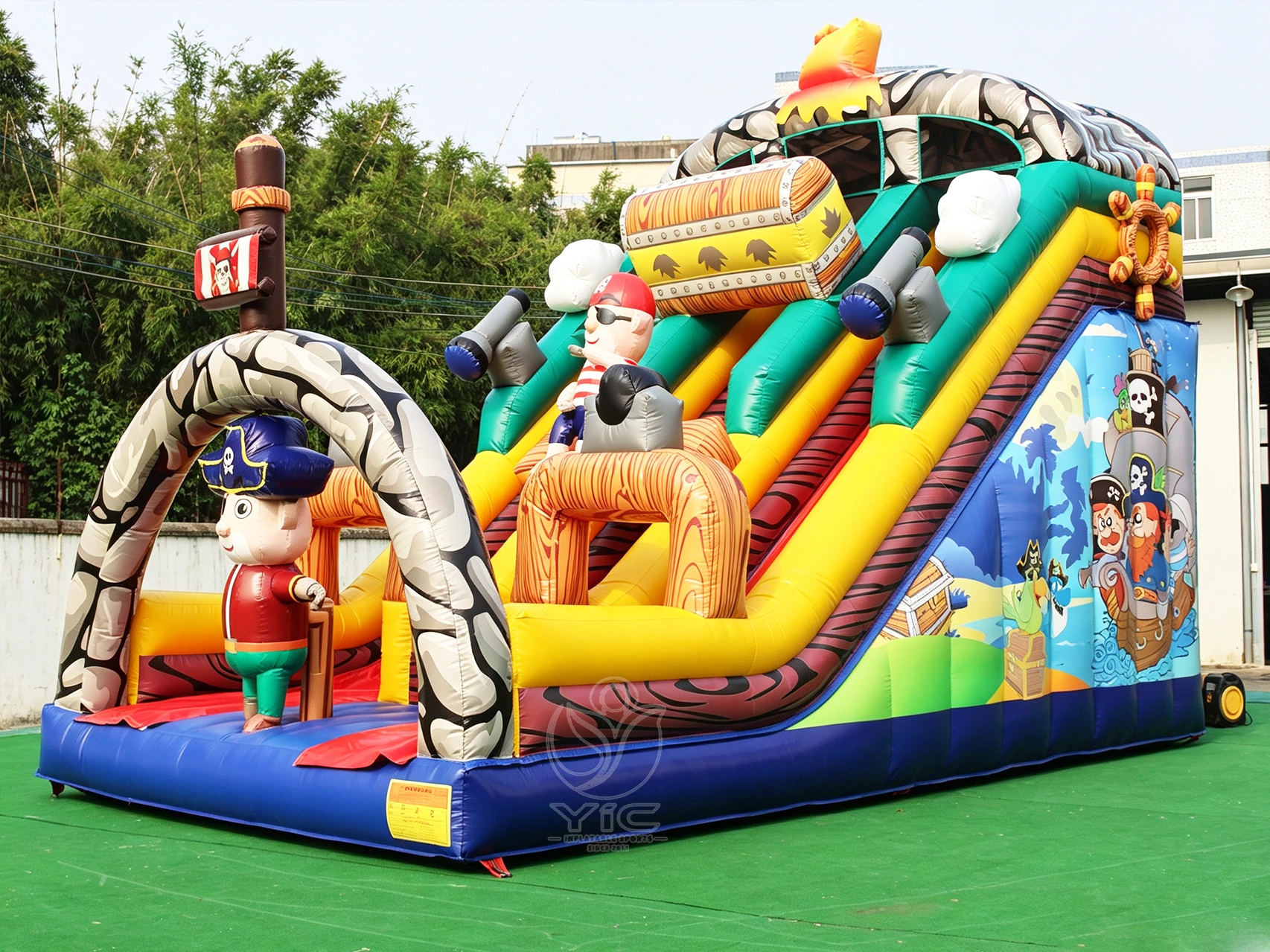 Giant inflatable pirate ship slide product photo 3