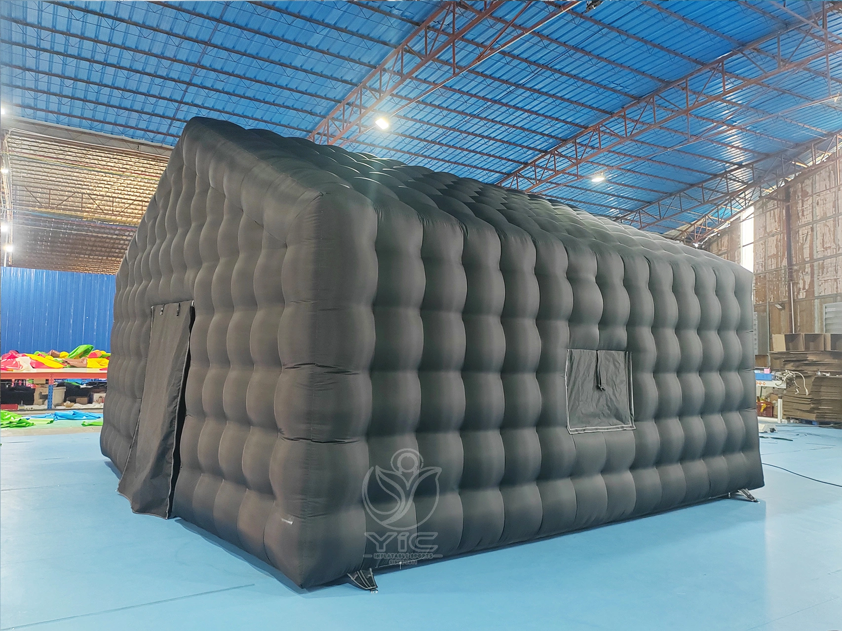 Commercial inflatable black honeycomb tent product photo 2