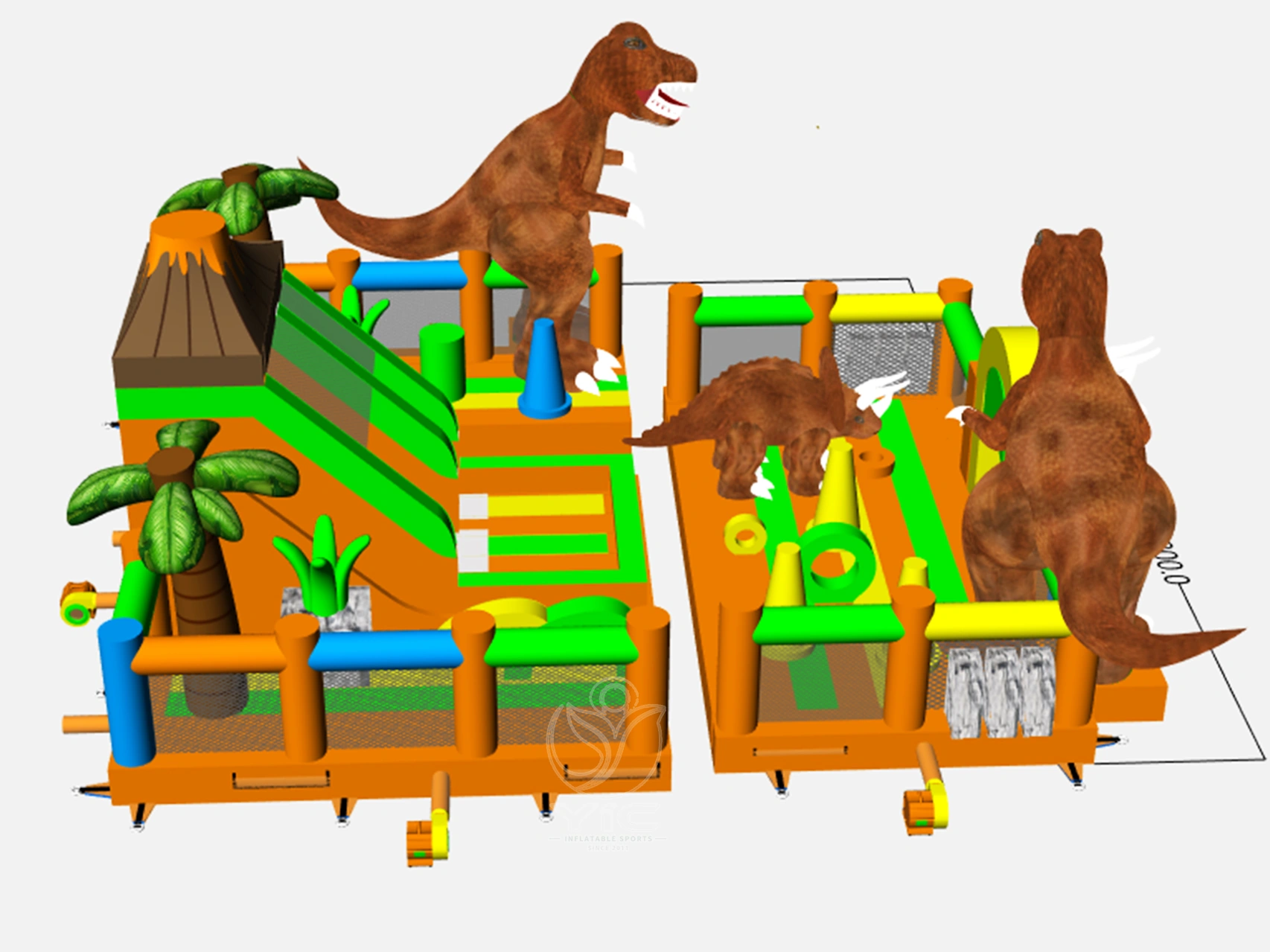 Dinosaur inflatable playground product photo 5