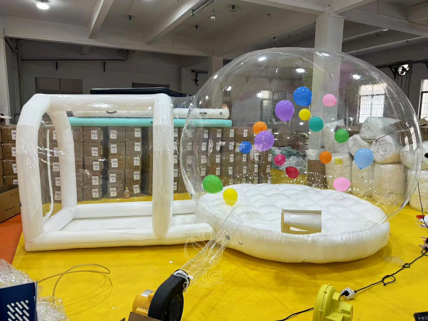 Inflatable bubble tent with balloons product photo 2