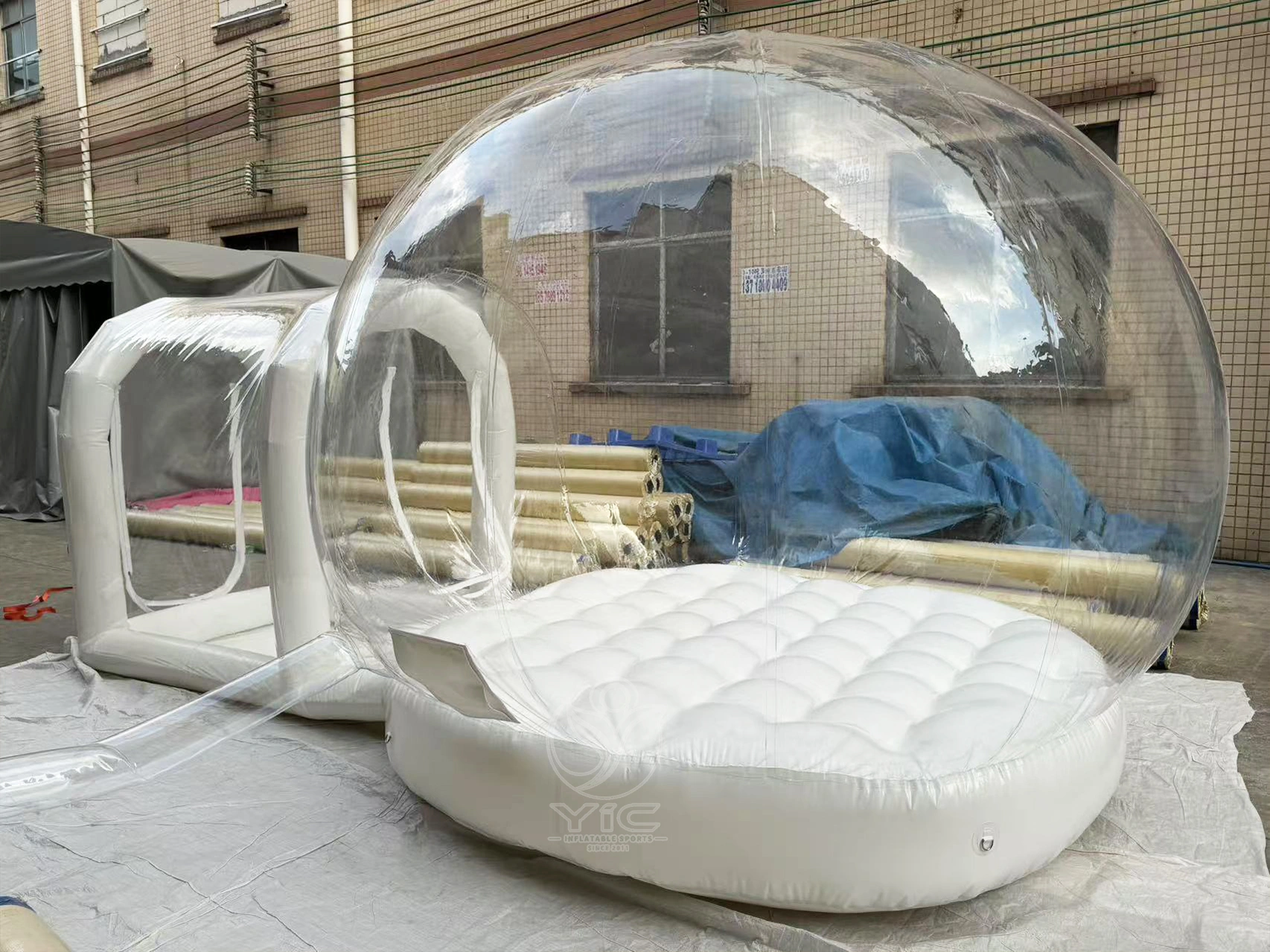 Inflatable bubble tent with balloons product photo 3
